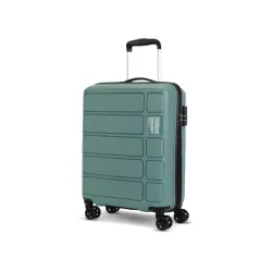 Kamiliant by American Tourister Small Harrier Edge 8W 56 Cms Cabin (PP) Hard Sided 8 Wheels Spinner Luggage/Suitcase/Trolley Bag (Slate Grey) (Double Wheel)