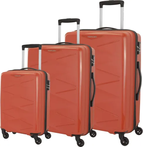 Image of Kamiliant by American Tourister  Hard Body Set of 3 Luggage 4 Wheels - TRIPRISM SPINNER 3PC - Brown
