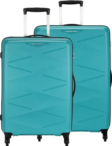 Image of Kamiliant by American Tourister  Hard Body Set of 2 Luggage 4 Wheels - Triprism (Small + Medium) - Blue