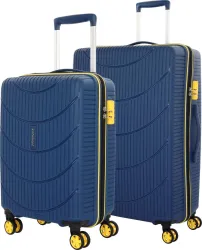 Kamiliant by American Tourister Hard Body Set of 2 Luggage 8 Wheels - PERSIST POP - Blue