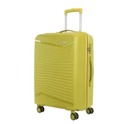 Kamiliant by American Tourister Rock-Lite Medium 68 Cm Check-in Hard Sided Trolley Bag for Men & Women, Suitcase 66L for Travel with 3 Digit Combination Lock - Cress Green