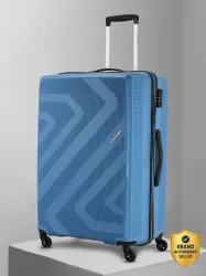 Kamiliant by American Tourister Large Check-in Suitcase (79 cm) 4 Wheels - Combination Lock-Kiza - Blue
