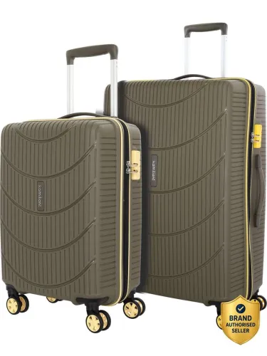 Image of Kamiliant by American Tourister Hard Body Set of 2 Luggage 8 Wheels - PERSIST POP - Green