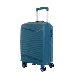 Kamiliant by American Tourister Rock-Lite Small 55 Cm Cabin Hard Sided Trolley Bag for Men & Women, Suitcase 35L for Travel with 3 Digit Combination Lock - Deep Ocean