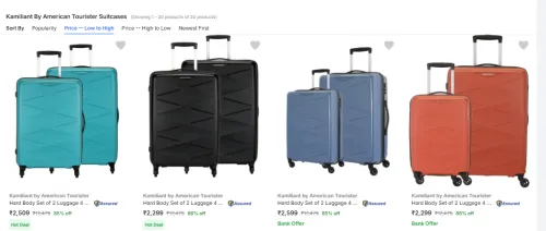 Image of Kamiliant By American Tourister Set of 2 Suitcases From ₹2299