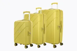 Kamiliant by American Tourister Hard Body Set of 3 Luggage 8 Wheels - Combination Lock-Endure(Small 55Cm|Medium 68Cm|Lar