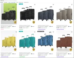 Kamiliant by American Tourister Set of 3 Luggage From ₹3749