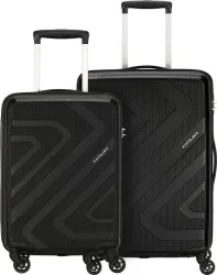 Kamiliant by American Tourister Black 2-Piece Hard Luggage Set