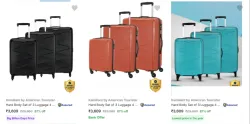 Kamiliant By American Tourister Suitcases (PO3) at minimum 70% Discount