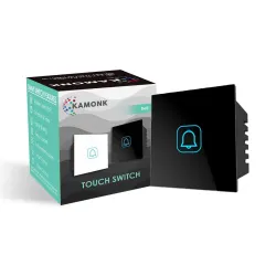 Kamonk NON Smart Touch Bell Modular Switch | Elegant Touch Switches for Home and Office | Easy Installation and Reliable