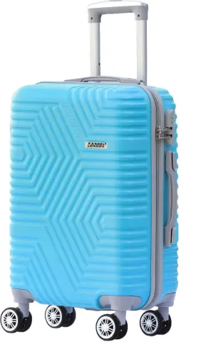 Image of Kandel London Medium Check-in Suitcase (65 cm) 8 Wheels - Hard Sided ABS and PC 4 Wheel Spinner, Unbreakable Bag with Co