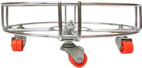 Image of kanyka 4 wheels trolley of gas cylinder Gas Cylinder Trolley 