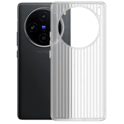 Kapa Matte Wave Grip Back Cover for Vivo X200 5G | Ultra Slim [with Metal Buttons] Frosted Back Case (White)