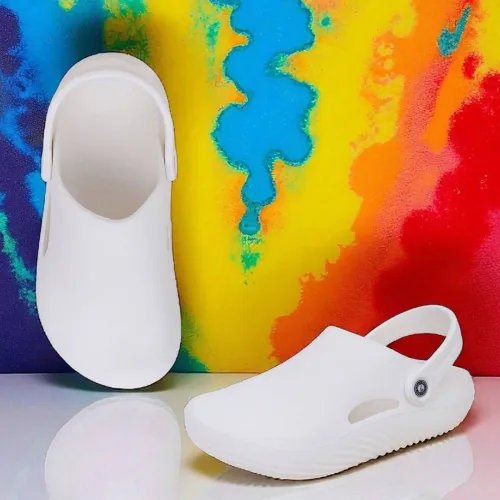 Image of Kapani Fashion  Men Clogs Sandal  (White , 8)