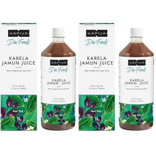 Image of Kapiva Karela Jamun Juice | Helps Control Blood Sugar Level and Lower Bad