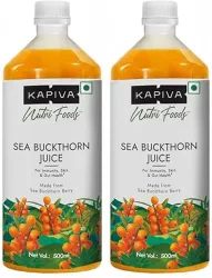 Kapiva Sea Buckthorn Juice 500ml |Omega 7Rich Superfruit |Supports Immunity (Pack of 2) (2 x 500 ml)