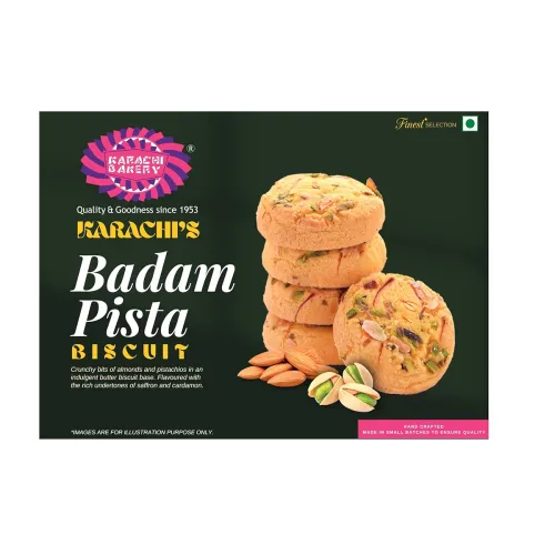 Image of Karachi Bakery Badam Pista Biscuits, 400g