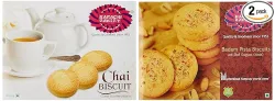 Karachi Bakery Chai Biscuit, 400g & Karachi Bakery Badam Pista Biscuits, 400g