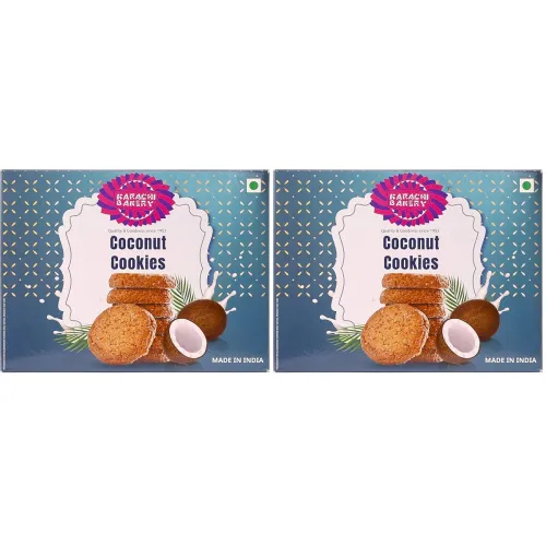 Image of KARACHI BAKERY COCONUT FLAVOUR COOKIES 400G PACK OF 2