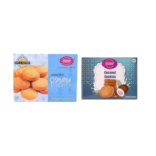 Image of Karachi Bakery Osmania Biscuits, 400g Karachi Bakery Coconut Cookies,400gm