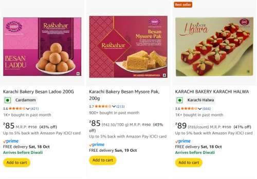 Image of Karachi Bakery Sweets & Snacks starting at ₹85