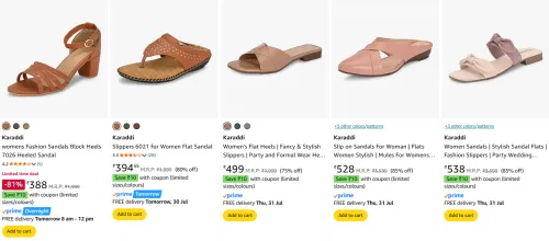 Image of Karaddi Women's Sandals at minimum 80% Discount