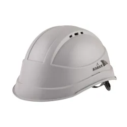 Karam ISI Marked Safety Helmet with Slider Type Adjustment for Outdoor Head Protection (Apex Grey) PN545