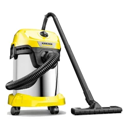 Karcher WD 3 SV Wet & Dry Vacuum Cleaner, 1000W, 23kPa Suction Power, 17L Tank