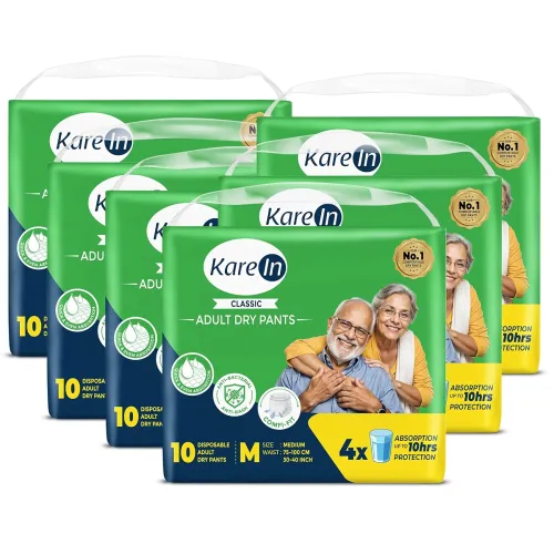 Image of Karein Classic Adult Diaper Pant M Size, Medium, Waist (75-100 cm 30'-40')