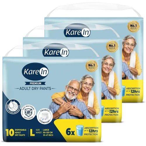Image of KareIn Premium Adult Diaper Pants L (90–120 cm), 30 pcs x3