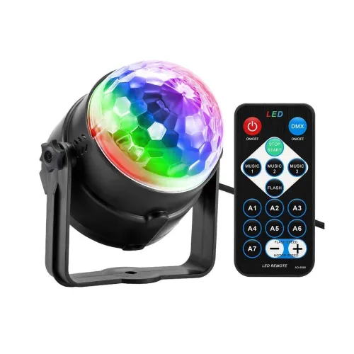 Image of Karrong Disco Ball, Disco Lights Party Light Sound Activated Party Lights with Remote Control, 7 Color Modes Strobe Ligh