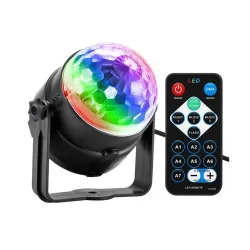 Karrong Disco Ball, Disco Lights Party Light Sound Activated Party Lights with Remote Control, 7 Color Modes Strobe Ligh