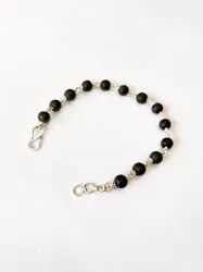 Karungalkumar  Wood, Silver Beads Silver Bracelet