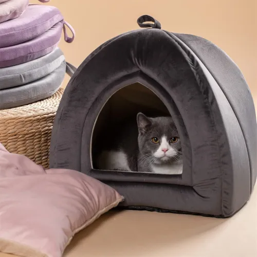 Image of KASENTEX Cat Bed with pillow 15x15x15