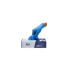 Kashi Surgicals Powder Free Nitrile Hand Gloves (Pack of 50) Medium Food Grade, Non Tearable, Ce & Fda Approved, Made In Malaysia, Blue