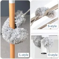 KASHIVAL Long Handle Microfiber Feather 