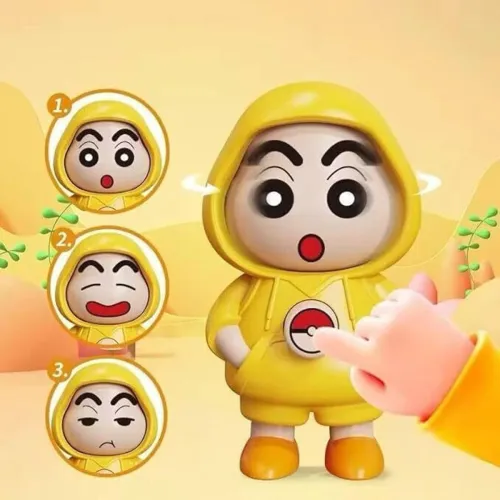 Image of KASHTHBHANJAN Shinchan Rotating Face Keychain