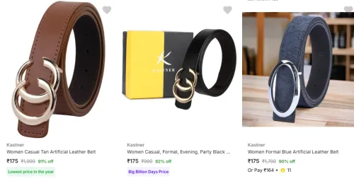 Image of Kastner Women's Belts upto 91% Discount