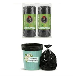 KATS GLOBAL Premium (Jasmine Fragrance) Scented Garbage Bags | Medium 19 X 21 Inches | 60 Bags (30 Bags X 2 Rolls) | 