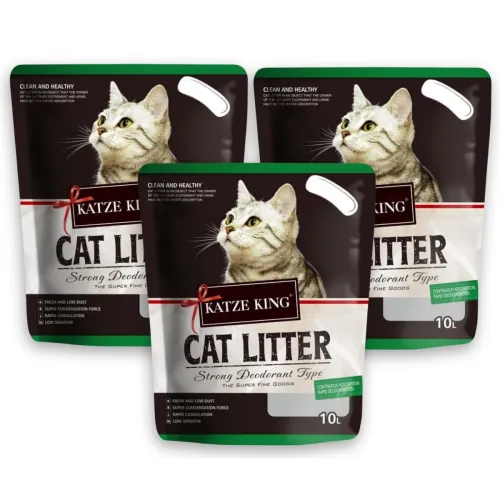 Image of Katze King Cat Litter Apple 10L Pack of 3