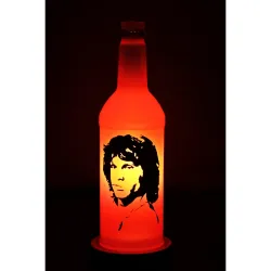 KAVI Jim Morrison Decorative Bottle Lamp (Red)