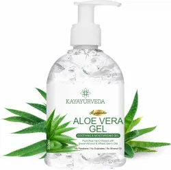 KAYAYURVEDA Pure Aloe Vera Gel for Skin Acne, Scars, Dark spots Face & Hair Care (300 ml)