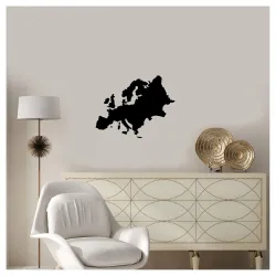 Kayra Decor Europe Map Wall Stencil for Painting, Art and Craft - 12 inch x 12 Inch.