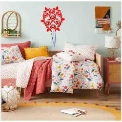 Kayra Decor Flower Bunch Bouquet Wall Stencil - Size 16 inch x 24 Inch