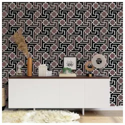 Kayra Decor Latest Moroccan Allover Wall Stencil -Pack of 1, Sheet Size 24 x 36 inch/Design Size 20 x 35 inch.