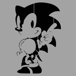 Kayra Decor Sonic The Hedgehog Cartoon Kids Wall Stencil
