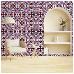 Kayra Decor Stencils for Wall Painting Latest Large Austria European Allover - Pack of 1, Sheet Size 24 x 36 inch/Design for Wall Painting 22 x 31.5 inch.