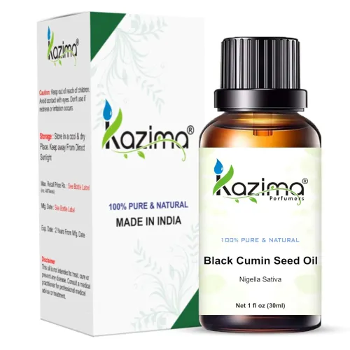 Image of KAZIMA Black Cumin Seed Essential Oil - 100% Pure Natural & Undiluted For Skin care & Hair (30ml)