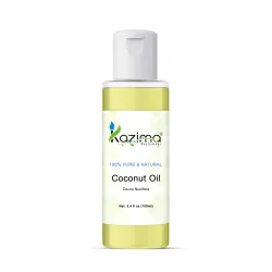 KAZIMA Coconut Carrier Oil (Extra Virgin) 100% Pure Natural & Undiluted Oil - Cold Pressed, Aromatherapy (100ML)