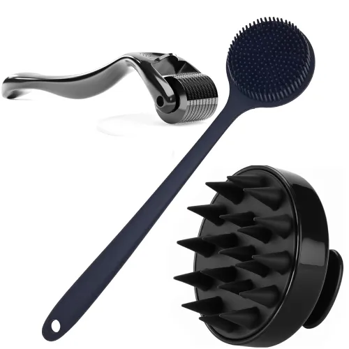 Image of KBS Hair Scalp Massager Shampoo Brush with Soft Silicone Bristles for Anti Dandruff Removal Head Massager Prevents Hair 